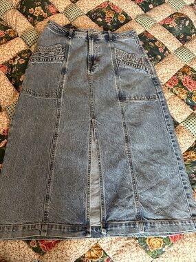 C—Habitual Blue Washed Denim Jeans with Contrast Stitching. Little strech